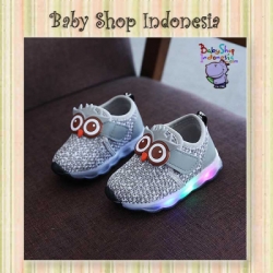 Sepatu LED Owl Abu  large